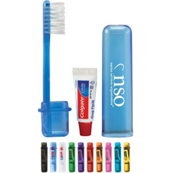 Travel Toothbrush With Colgate Toothpaste (#TEKTB107)
