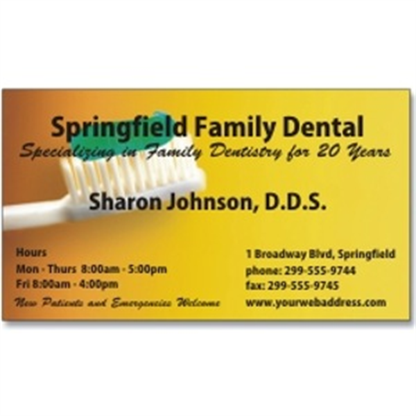 Extra Thick Magnet: Business Card, Full Color (#GYS-MG1003) FREE SET-UP! Save $50.00! *** To See Sale Prices, Please Wait For The Green "YOUR SALE PRICE" Box To Appear Below